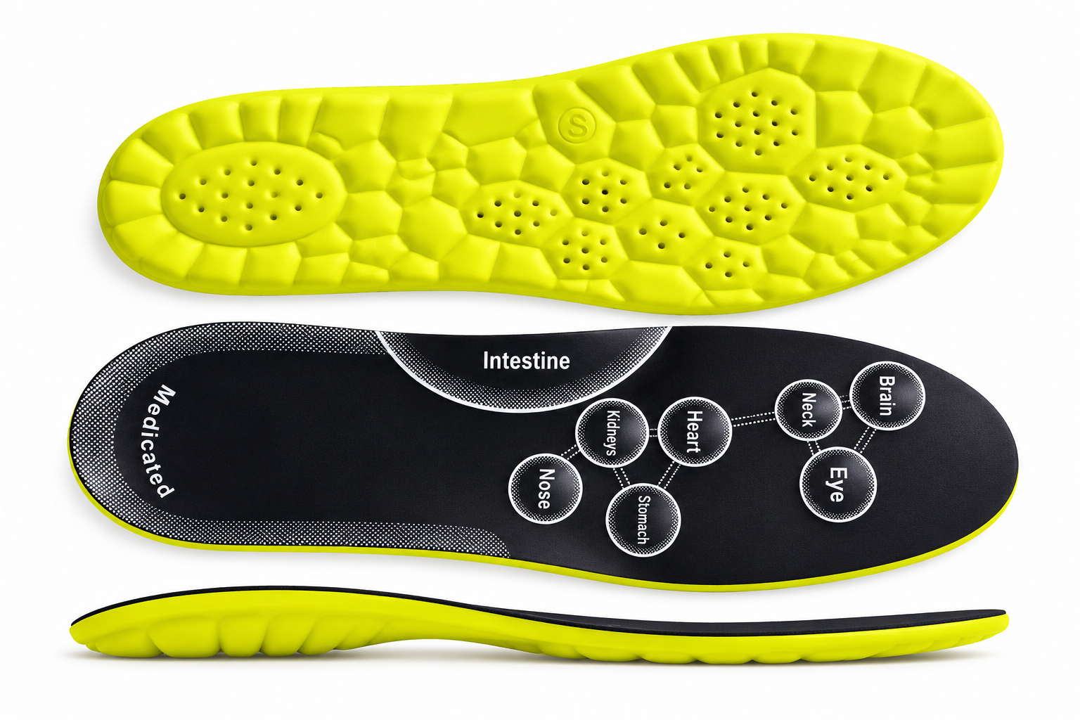 ZAVIO Acupressure Reflexology Medicated Insole