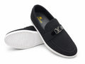 ZAVIO Hardware Suede Sneaker Loafer — Matte Black