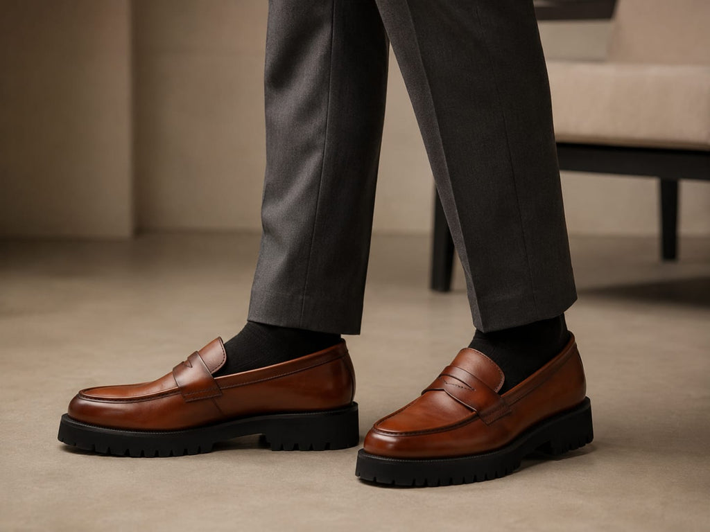 ZAVIO Penny Loafer — Tan
