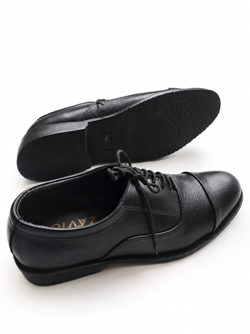 ZAVIO Cap-Toe Oxford — Black