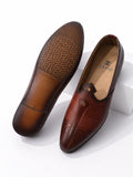 ZAVIO Regal Textured Khussa — Tan Brown